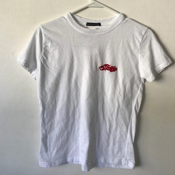 Brandy Melville Tops - Brandy Melville Jamie Flaming Motorcycle Top